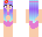 girl with mermaid tail under legs