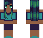 teal 'n' navy gal