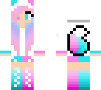 pastel wolf girl