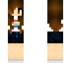 girl with rainbow sweater