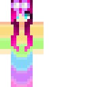 pastel rainbow onzie pink hair