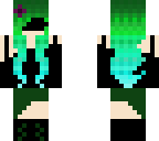 depressed green blue girl