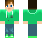 male slime hoodie - green
