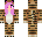 pink hair tiger girl
