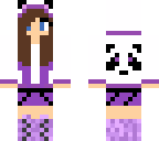 purple panda cute