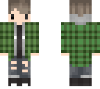boy green plaid