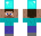 steve with diamond block