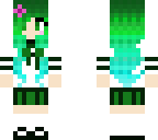 green blue anime school girl uniform