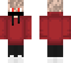 red plain hoodie