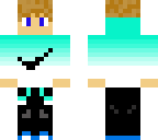 blue white nike boy