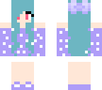 blue haired girl