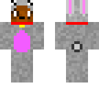 dog in a bunny costume