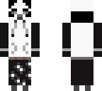panda in black and white hoodie