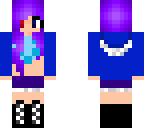 purple haired girl