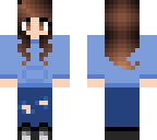 blue hoodie girl
