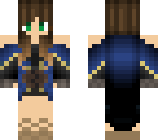 blue medieval girl