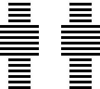 black and white