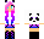 blue-eyed panda girl