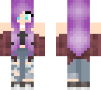 purple haired tumblr girl