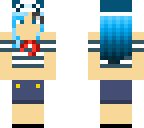 sailor blue haired morden gurl