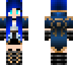 blue warrior girl