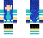 blue cute sporty girl