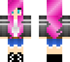 pink hair girl