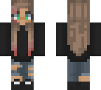 long hair girl with ears