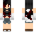 black-red ombre hair casual