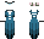 blue dress