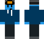 blue ski guy
