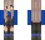 blue with overalls