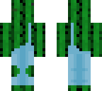 cactus in overalls