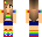 cute rainbow girl