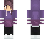 purple hoodie girl