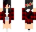 black-red ombre hair casual 3