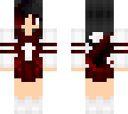 black-red ombre hair uniform