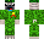 camouflage pug with badge