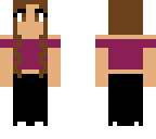 magenta cropped girl