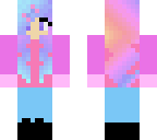 pastel  blue purpule and pink