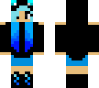 blue cat girl