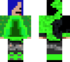 green hoodie