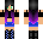 purple and blue girl