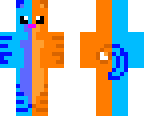 blue and orange cat