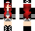 red goth girl