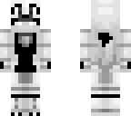 black and while funtime foxy