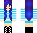 blue purple girl without headphones 