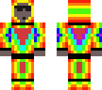 rainbow jacket person