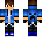 blue hoodie