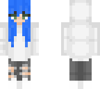 tumblr girl blue hair